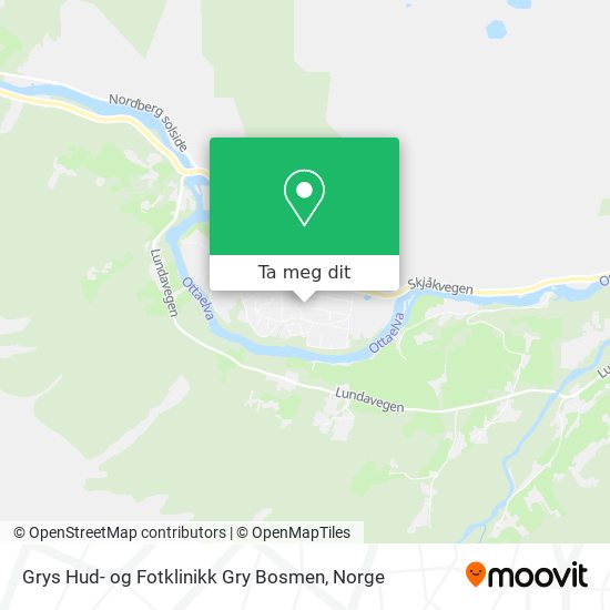 Grys Hud- og Fotklinikk Gry Bosmen kart