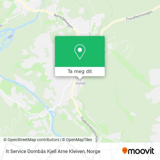 It Service Dombås Kjell Arne Kleiven kart
