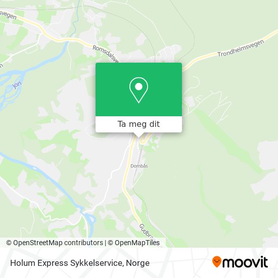 Holum Express Sykkelservice kart