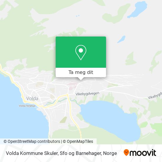 Volda Kommune Skuler, Sfo og Barnehager kart