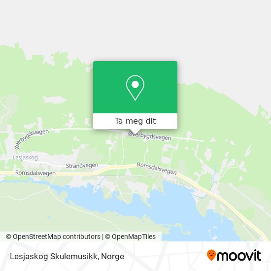 Lesjaskog Skulemusikk kart