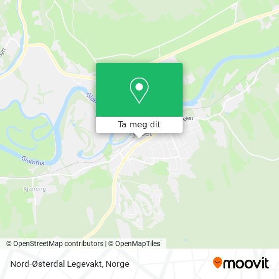 Nord-Østerdal Legevakt kart