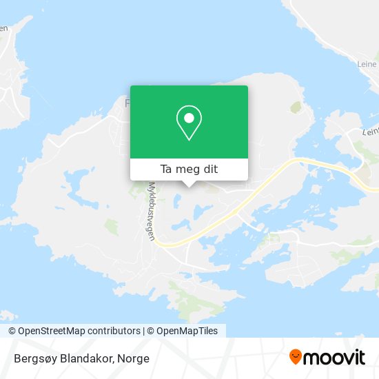 Bergsøy Blandakor kart