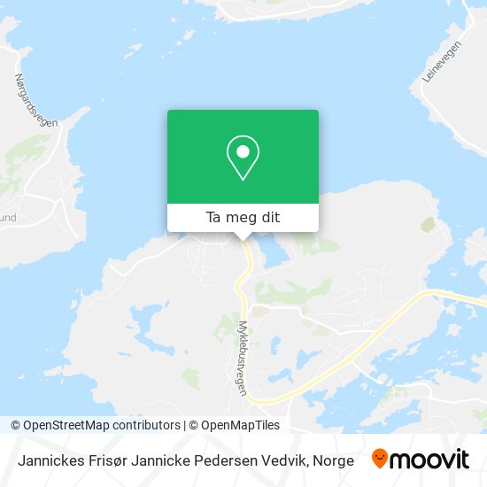 Jannickes Frisør Jannicke Pedersen Vedvik kart