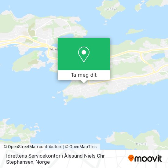 Idrettens Servicekontor i Ålesund Niels Chr Stephansen kart