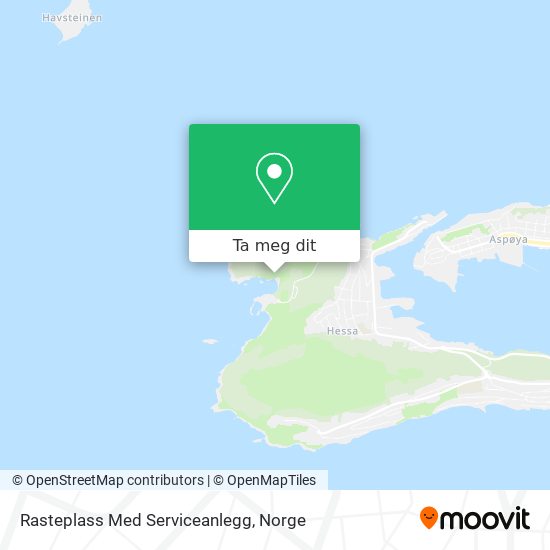 Rasteplass Med Serviceanlegg kart