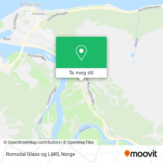 Romsdal Glass og Lã¥S kart