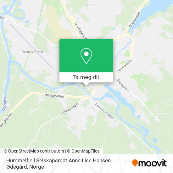 Hummelfjell Selskapsmat Anne Lise Hansen Ødegård kart