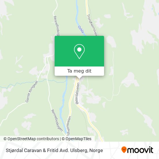 Stjørdal Caravan & Fritid Avd. Ulsberg kart