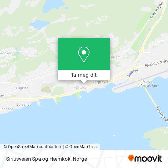 Siriusveien Spa og Hæmkok kart