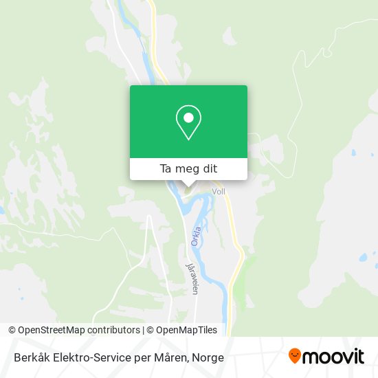 Berkåk Elektro-Service per Måren kart