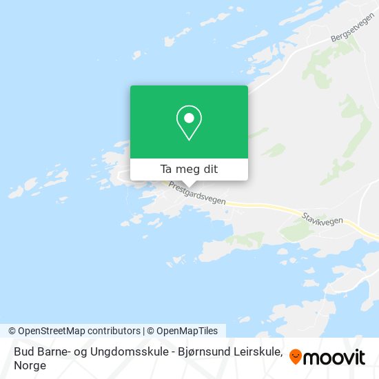 Bud Barne- og Ungdomsskule - Bjørnsund Leirskule kart