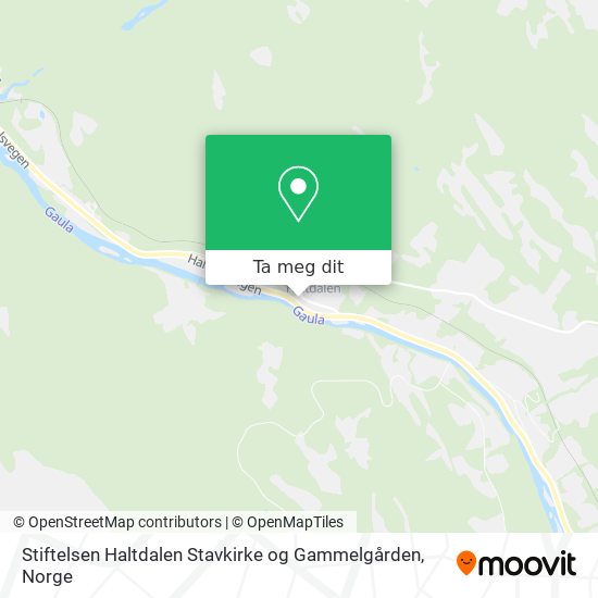 Stiftelsen Haltdalen Stavkirke og Gammelgården kart