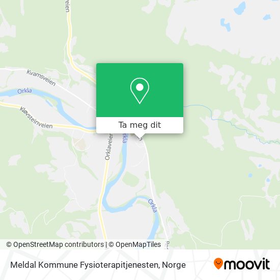 Meldal Kommune Fysioterapitjenesten kart