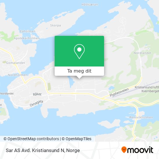 Sar AS Avd. Kristiansund N kart