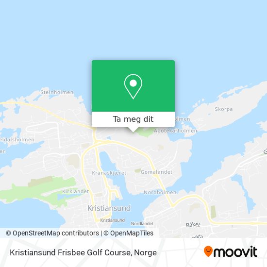 Kristiansund Frisbee Golf Course kart