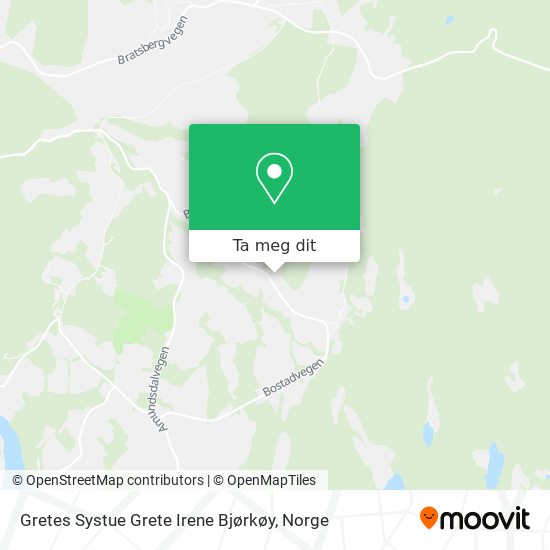 Gretes Systue Grete Irene Bjørkøy kart