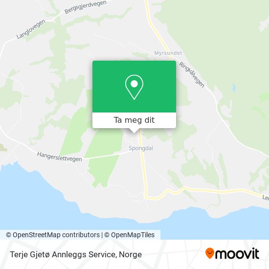 Terje Gjetø Annleggs Service kart