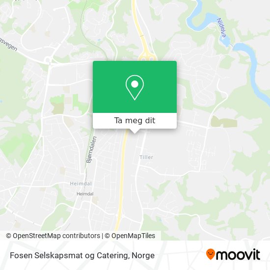 Fosen Selskapsmat og Catering kart