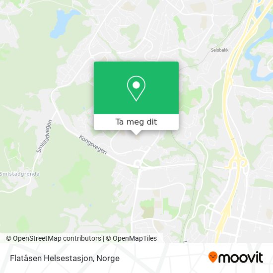 Flatåsen Helsestasjon kart