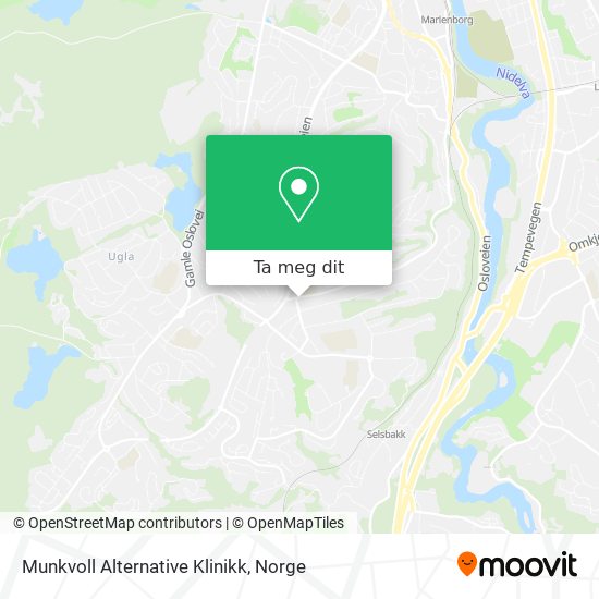 Munkvoll Alternative Klinikk kart