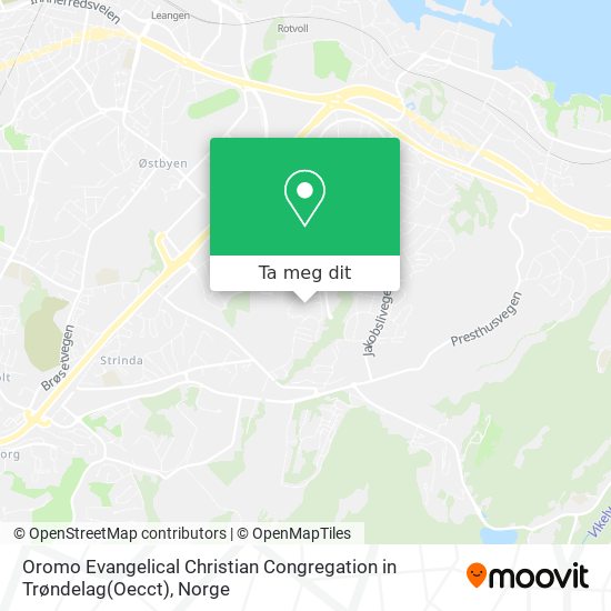 Oromo Evangelical Christian Congregation in Trøndelag(Oecct) kart