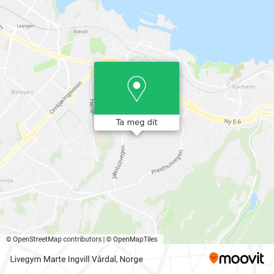 Livegym Marte Ingvill Vårdal kart