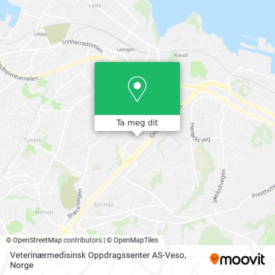 Veterinærmedisinsk Oppdragssenter AS-Veso kart