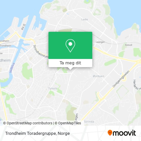 Trondheim Toradergruppe kart