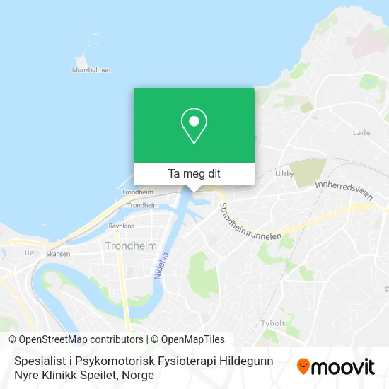 Spesialist i Psykomotorisk Fysioterapi Hildegunn Nyre Klinikk Speilet kart