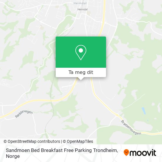Sandmoen Bed Breakfast Free Parking Trondheim kart