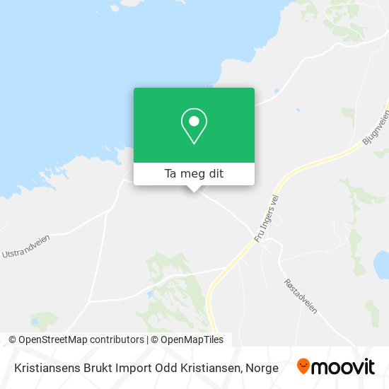 Kristiansens Brukt Import Odd Kristiansen kart