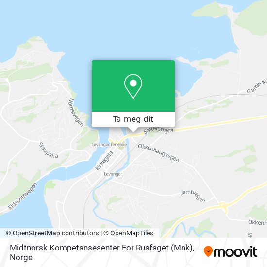 Midtnorsk Kompetansesenter For Rusfaget (Mnk) kart