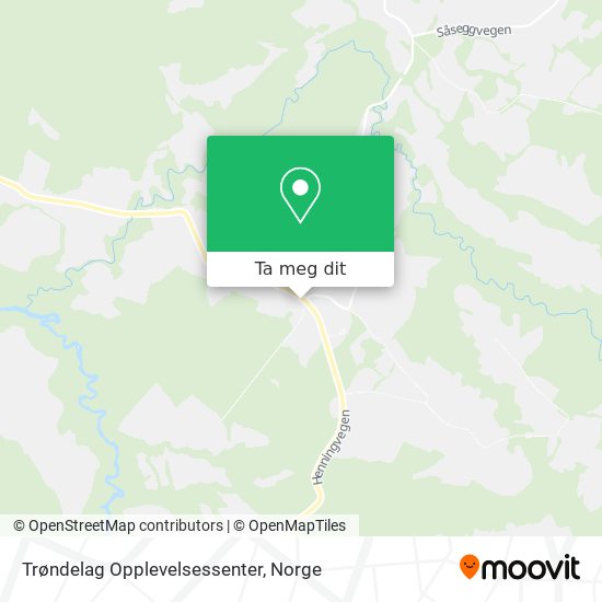 Trøndelag Opplevelsessenter kart