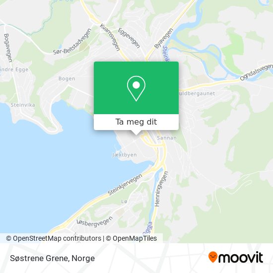 Søstrene Grene kart