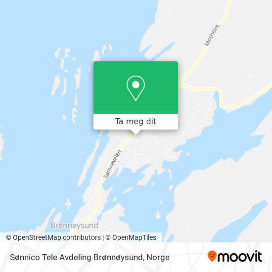 Sønnico Tele Avdeling Brønnøysund kart