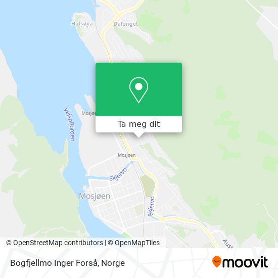 Bogfjellmo Inger Forså kart