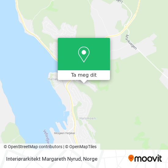 Interiørarkitekt Margareth Nyrud kart