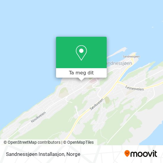 Sandnessjøen Installasjon kart