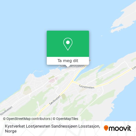 Kystverket Lostjenesten Sandnessjøen Losstasjon kart