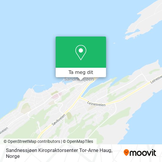 Sandnessjøen Kiropraktorsenter Tor-Arne Haug kart