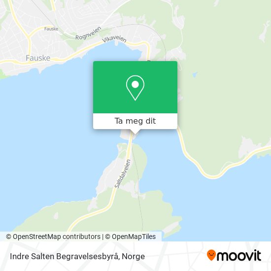 Indre Salten Begravelsesbyrå kart