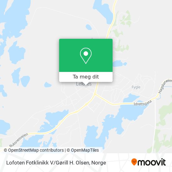 Lofoten Fotklinikk V / Gørill H. Olsen kart