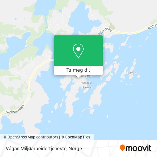 Vågan Miljøarbeidertjeneste kart