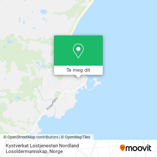 Kystverket Lostjenesten Nordland Losoldermannskap kart