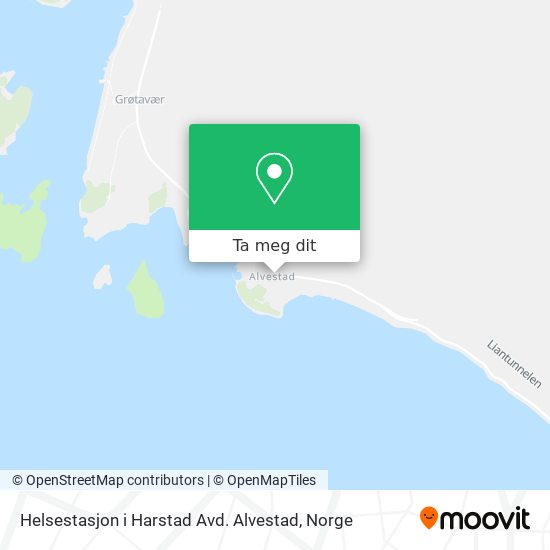 Helsestasjon i Harstad Avd. Alvestad kart