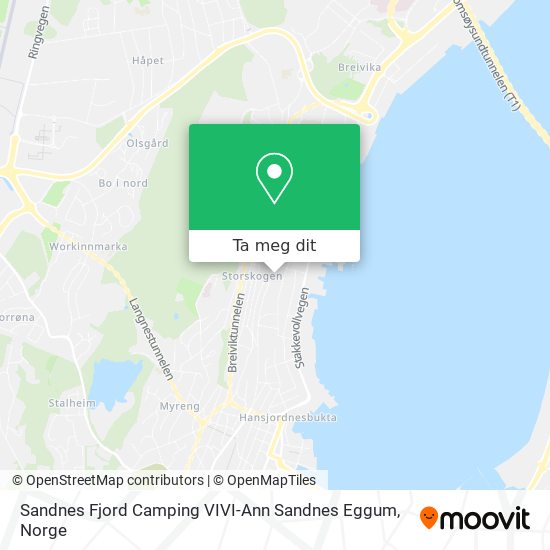 Sandnes Fjord Camping VIVI-Ann Sandnes Eggum kart