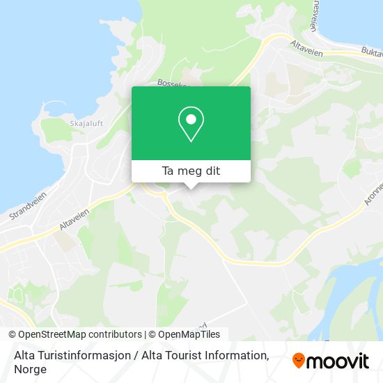 Alta Turistinformasjon / Alta Tourist Information kart