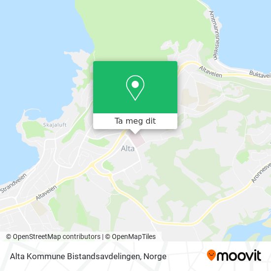 Alta Kommune Bistandsavdelingen kart