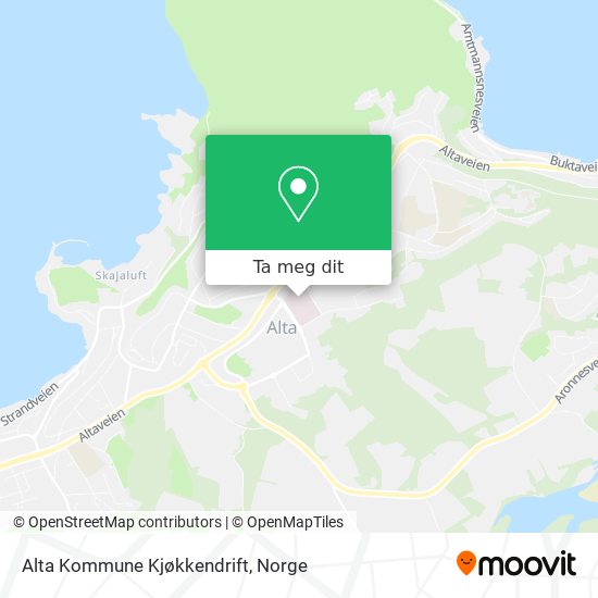 Alta Kommune Kjøkkendrift kart